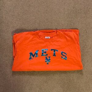 Majestic Men’s XL Orange Mets Short Sleeve T-Shirt